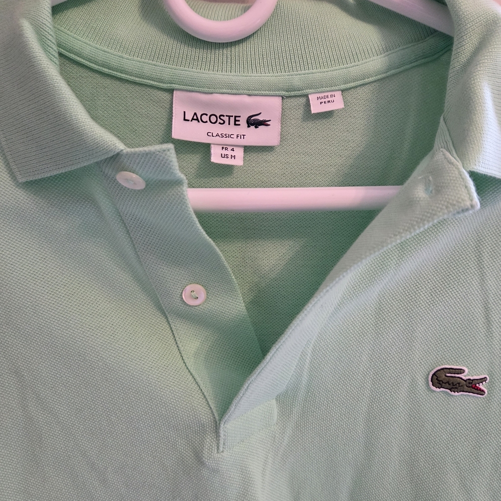 Lacoste Men's Light Lime Green Short-Sleeve Polo - Picture 3 of 6